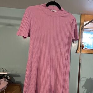 ZARA pink women’s dress short sleeve size L